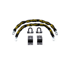 Burg-W?chter GKM10mm Duo Kit Sold Secure Diamond & Gold 10mm Keyed Alike Twin Pack, Black, 1M Chain, Lock & Ground Anchor