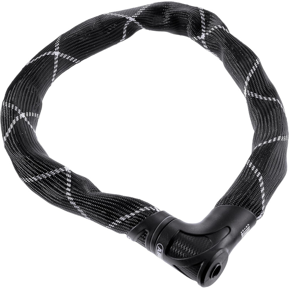 Abus Chain Lock Iven Chain 8210 - Bicycle Lock Made Of Hardened Steel - With Synthetic Fibre Coating - Security Level 10