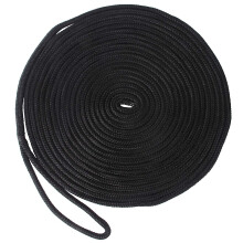 JSHANMEI Dock Lines Rope-2pack 25FT Double Braided Boat Docking Lines Mooring Lines with 12inch Eyelet Anchor Line Boat Equipment(Dia:1/2"-2pcs)