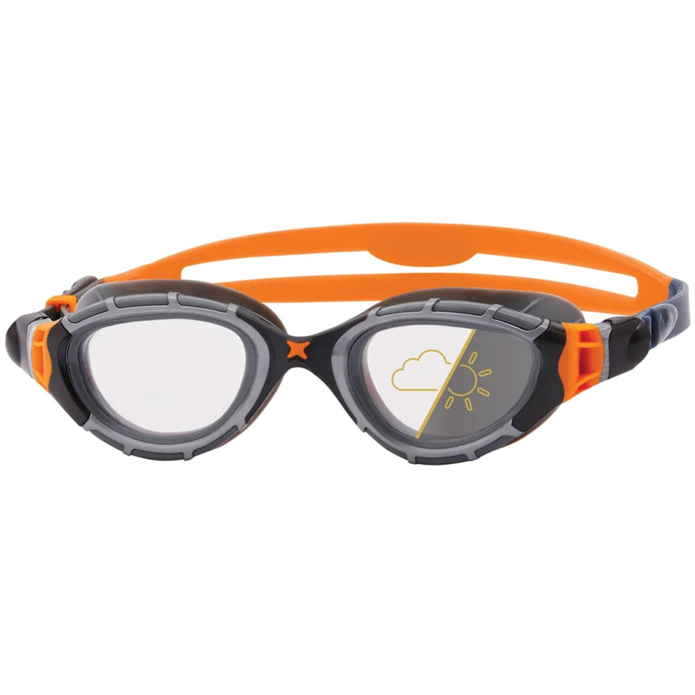 Zoggs Predator Flex Adult Swimming Goggles, Uv Protection Swim Goggles, Quick Adjust Comfort Goggles Straps, Fog Free Swim Goggle Lenses,