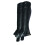Leather 1/2 Chaps - X Large - Black 1