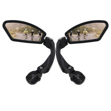 Arkham Bicycle Rearview Mirror, HD Stainless Steel Mirror Generation 2.0, Bicycle Mirror for Handlebar 21-26 mm, Rear View Mirror Bicycle Mirror for