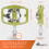 IMPALAPRO Dual Function Bicycle Pedals - Flat & SPD Clipless - 9/16'' Yellow 2