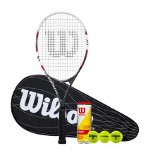 Wilson Fusion XL Tennis Racket + Full Cover & 3 Tennis Balls
