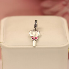 S925 Silver Barbie Mirror pendant, a Barbie pink series Pandora Style