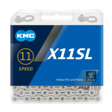 KMC X11SL 11 Speed Chain, Silver, 118 Link