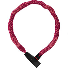 ABUS Catena 6806K chain lock - Lightweight hardened steel bike lock with fashionable textile tube - Square chain with security level 6