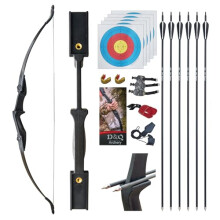 D&Q Ambidextrous Recurve Bow and Arrow 40Lbs Archery Set for Adult Junior Beginner Teenager Youth Outdoor Training Target Practice Takedown Bow Kit