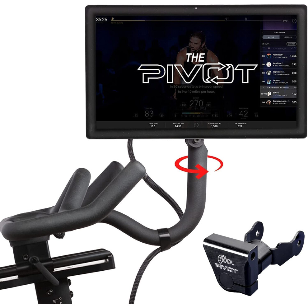 Tfd The Pivot For Peloton Bikes (Original Models), Made In Usa | 360? Movement Monitor Adjuster - Easily Adjust & Rotate Your Peloton Screen | Peloton 5051219034039
