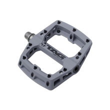 TAG Metals T3 Nylon MTB Pedals 9/16" Axle ? Durable, Lightweight Platform Pedals with Anti-Slip Pins, Ideal for Mountain Biking and BMX (Grey)