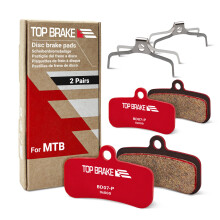 TOP BRAKE 2 Pairs Disc Bike Brake Pads for Shimano 4 Piston Saint BR-M810 M820 Zee M640 XTR-M9120, Deore XT BR-M8020, M8120,M6120,BR-MT420,MT510,MT520