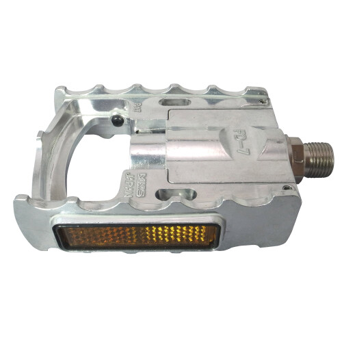 MKS FD-7 Folding Pedal: Foldable, compact, perfect for commuters, Metallic 1