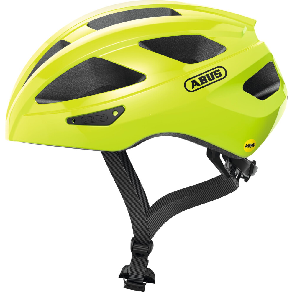ABUS Macator MIPS road bike helmet - bike helmet for beginners with peak - suitable for people with pigtails - for men and women