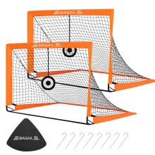 BAGAIL Football Goal, Pop up Football Net with Target Goal, Ground Pegs and Portable Carry Bag, Easy to Assemble, Ideal Soccer Goal for Garden