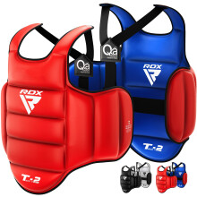 RDX Boxing Chest Guard Reversible, Kickboxing MMA Muay Thai Body Protector, Sparring Training Heavy Punching, Adjustable Strike Shield, Martial Arts