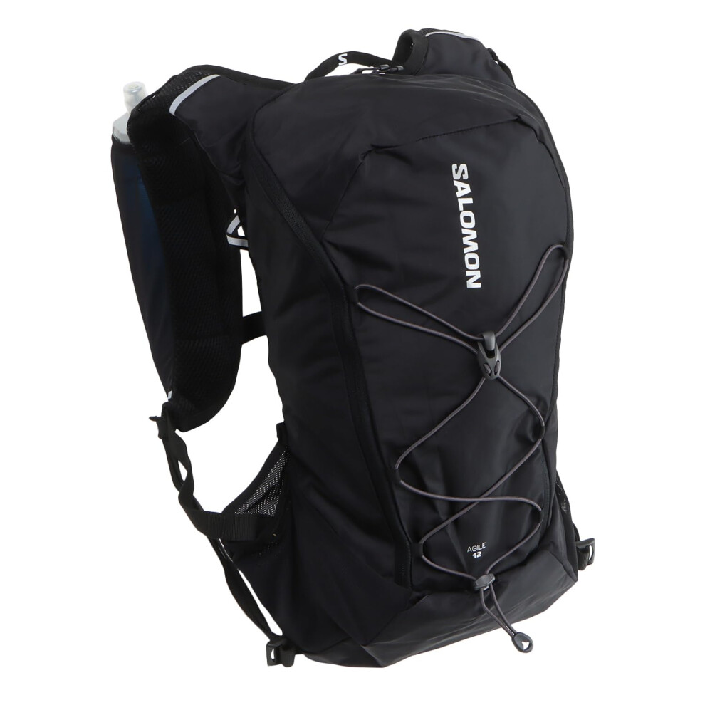 Salomon Agile 12 Unisex Hydration Vest, Trail Running, MTB, Running, Hiking, Dynamic Comfort, Quick Access, and Multi-purpose, Black