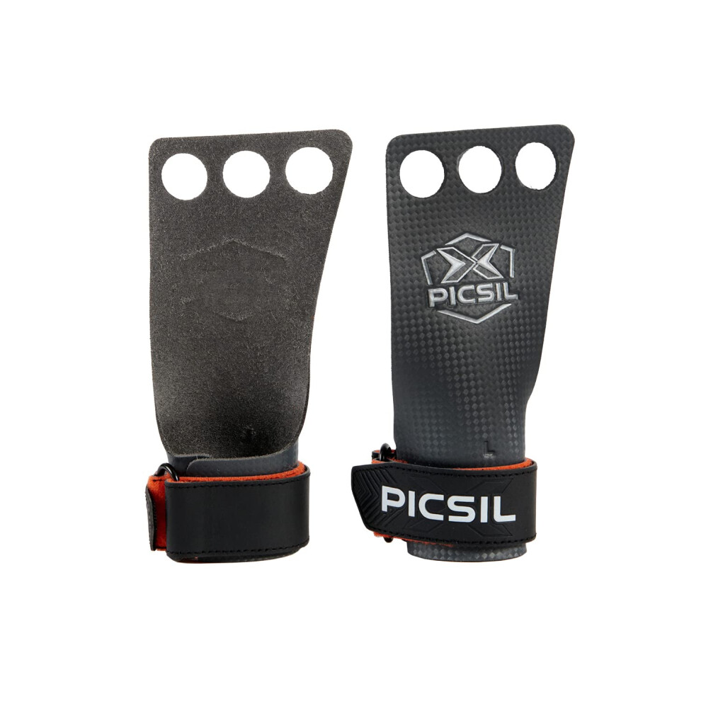 PICSIL RX Grips, Synthetic Workout Grips, Durable and Ultra-Resistant Carbon Fiber Hand Grips for Weightlifting & Gymnastics, Blocks Tears & Blisters,-image-OPC-PGN8H7T-NEW