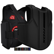 RDX Chest Guard, MMA Kickboxing Muay Thai Boxing Body Protector, Sparring Training Heavy Punching, KARA Adjustable Strike Shield, Martial Arts Upper