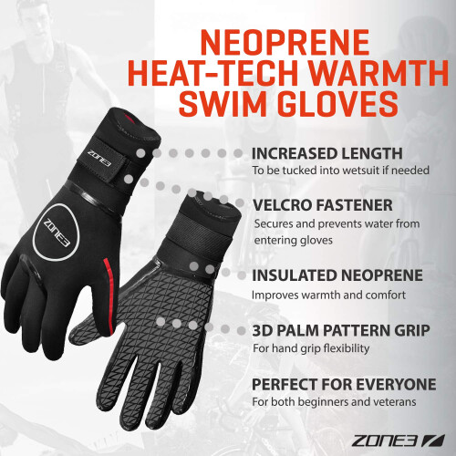 ZONE3 NEOPRENE HEAT TECH GLOVES M 1