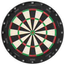 Target Darts Aspar Dart Board | Steel Tip Dartboard with Self Recovering Sisal Bristles & Rotational Score Ring | Thin Wire Regulation Competition