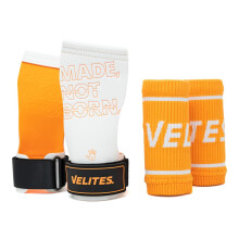 Velites I Quad Pro Orange I Professional Grips for Cross Training or Gymnastics I Suitable for Any Surface I Use with Magnesium I Include Fabric