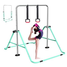 FBSPORT Gymnastics Bar, Folding Horizontal Bar Gymnastics Equipment for Kids Home Training, Expandable Gymnastics Training Bar Junior with Adjustable