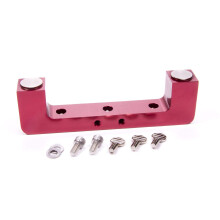 ProForm Deck Bridge, Magnetic, Up to 4-1/2 in Bores, Aluminum, Red Anodized, Each