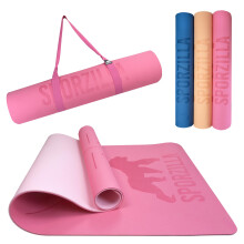 Sporzilla ? Premium Fitness and Yoga Mat, Extra Wide 80 cm, 8 mm Thick, Non-Slip & Non-Toxic, with Guide Lines