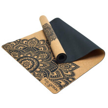 YOGA DESIGN LAB | The Cork Yoga Mat | Eco Luxury | Ideal for Hot Yoga, Power, Bikram, Ashtanga, Sweaty Workouts | Studio Quality | Includes Carrying