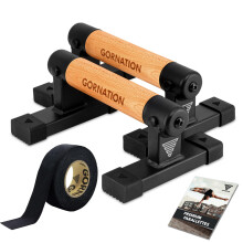 GORNATION Parallettes in 3 different Sizes, Calisthenics Equipment for Handstands, Push-Ups & more, Optimal Stands for Fitness at Home & Outdoor with