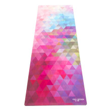 YOGA DESIGN LAB | The Combo Yoga Mat | 2-in-1 Mat+Towel | Eco Luxury | Ideal for Hot Yoga, Power, Bikram, Ashtanga, Sweat | Studio Quality | Includes
