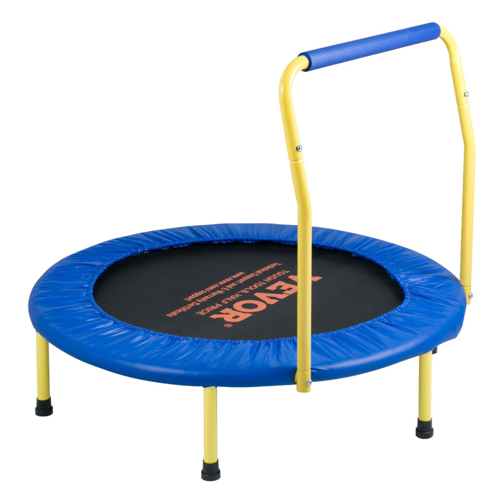 Vevor 3Ft Trampoline For Kids, 36" Trampolines Indoor/Outdoor Trampoline For Toddlers, Foldable Mini Baby Trampoline With Foam Handle, Recreational