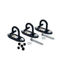 Anchor Gym Set of 3 Mini H1 Workout Wall Mount Anchors. Designed for Body Weight Straps, Resistance Bands, Strength Training, Home Gym, Physical