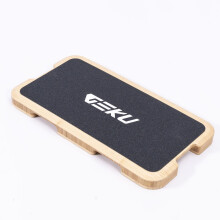 GEKU FIT Bamboo Fitness Board for Resistance Band Workouts - Eco-Friendly Exercise Platform with Non-Slip Surface for Strength Training, Stretching,