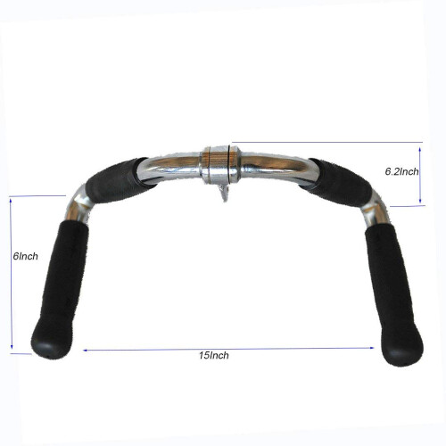 Barbell Cable Attachment For Cable Machines, Lat Pull Down Bar Cable Machine Attachments, Tricep Press Down Bar, Revolving Straight Curl Pulldown Bar 1
