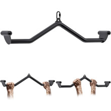 SELEWARE Multi-Grip Pull Down Bar, 32", Alloy Steel, Ergonomic Grip, Versatile Cable Machine Attachment for Home Gym Muscle Training