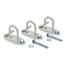 Anchor Gym Set of 3 Mini H1 Workout Wall Mount Anchors. Designed for Body Weight Straps, Resistance Bands, Strength Training, Home Gym, Physical
