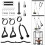 FASPUP Cable Pulley System Home Gym, Black Steel Cable Crossover Attachments for LAT Pull Down, Arm Workout 1