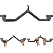 SELEWARE 28" Multi-Grip LAT Pull Down Bar ? Durable Alloy Steel, Ergonomic Grip, Versatile Cable Machine Attachment for Versatile Muscle Training
