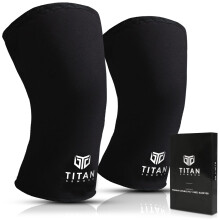 Titan Armour? Premium Knee Sleeves Weight Lifting | 7mm Double-Ply Neoprene | Knee Compression Sleeve for Support & Protection | Knee Support Sleeves