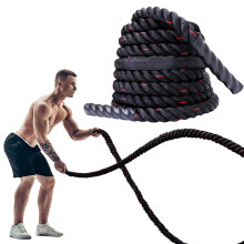 PROIRON 9M /12M Battle Ropes, Battling Rope for Fitness Training Gym, Heavy Exercise Ropes 38mm, Undulation Rope for Strength Workout (12M)