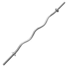 PROIRON EZ Bar, EZ Curl Bar 1 inch, Curling Bar 4ft, 1200mm Weight Lifting Bar with Spinlock Collars, Solid weights Bar for Weightlifting Bicep Muscle