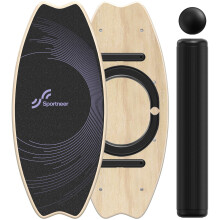 Sportneer Balance Board indoor board skateboard, indoor surfboard trick board and balance board for children and adults
