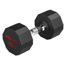 PROIRON Rubber Dumbbells Odorless, Steel Weights Set Men Women Home Gym 3kg 5kg 8kg 10kg 12kg 14kg 16kg 20kg 24kg Fitness Training Exercise Body
