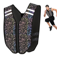 PROIRON Weighted Vest Soft Washable for Men Women 3kg 5kg 8kg 10kg, Fully Reflective Running Weight Vest, No Leakage Weighted Vest for Fitness,