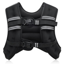 ZELUS Weighted Vest,7kg Weight Vest with Reflective Stripe for Workout, Strength Training, Running, Fitness, Muscle Building, Weight Loss,