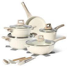 Just Perfecto pots and Pans Sets Non Stick, Induction hob pan Set, Saucepan Set, Non Stick Frying pan Set with lid Stock Pot, deep Frying pan, pots