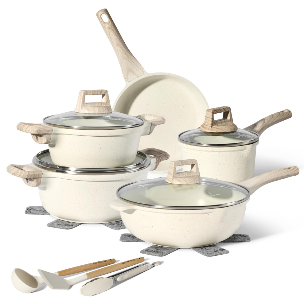 Household Appliances Just Perfecto Pots And Pans Sets Non Stick, Induction Hob Pan Set, Saucepan Set, Non Stick Frying Pan Set With Lid Stock Pot, Deep Frying Pan, Pots