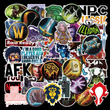 100 Stück World of Warcraft-Aufkleber, Cos-Zubehör, Sportaufkleber für Kinder