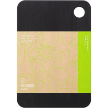 Rubber Rubber NBD002 Cutting Board, Synthetic Rubber, Black, S, Made in Japan 10 x 6.8 x 0.3 inches (255 x 175 x 8 mm) (S)
